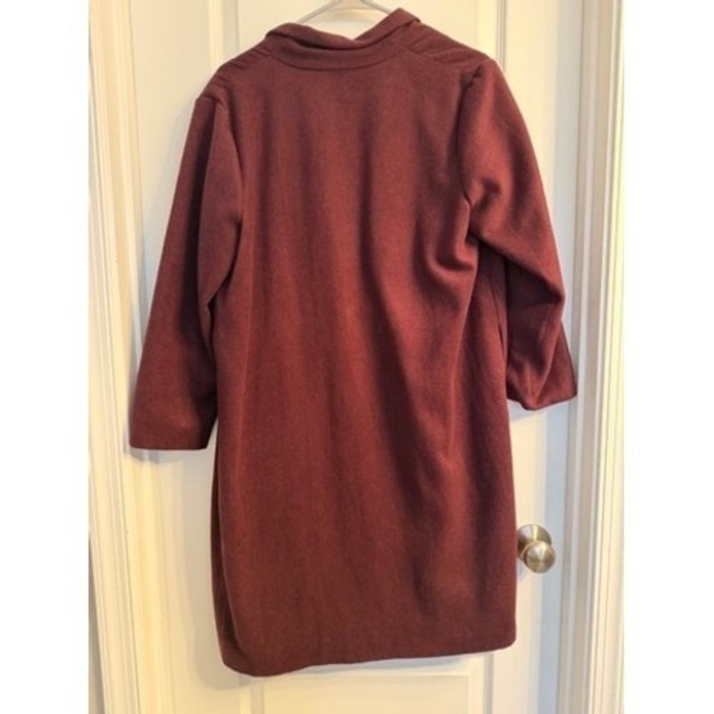 KAAREM Changes Shawl Collar Long Sleeve Jacket Eggplant Size M - Picture 3 of 7